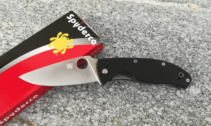 spyderco tenacious schwarz black taschenmesser